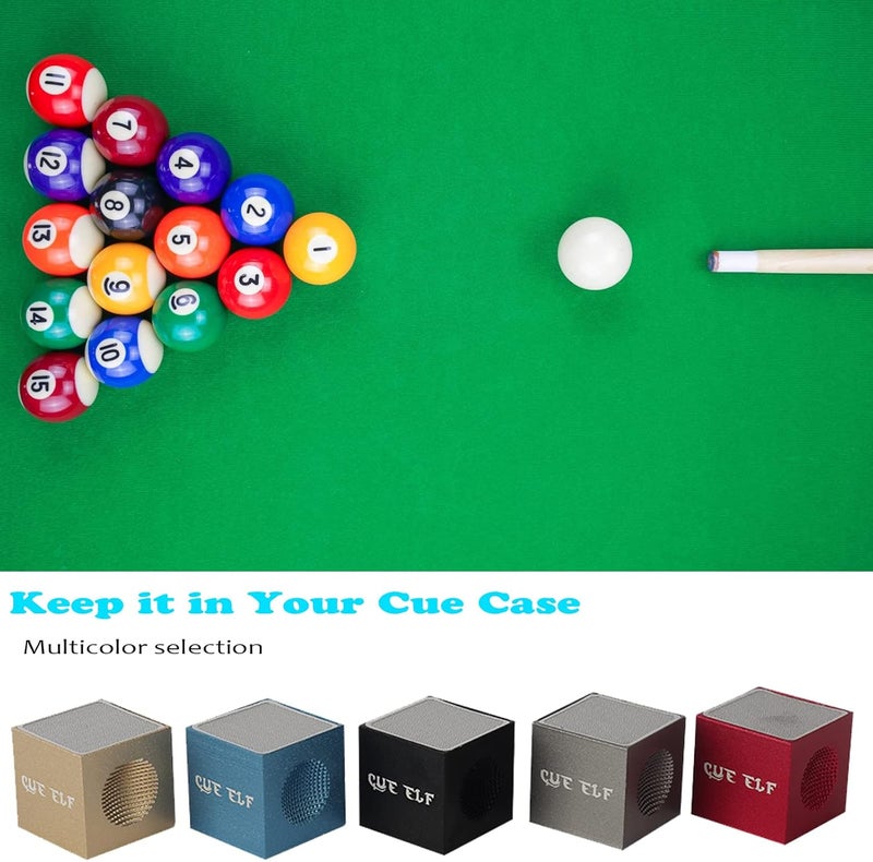 CUEELF Cube Billiard Pool Cue Tip Repair Tool 5-in-1 Pool Stick Shaper/Scuffer/Aerator/Burnisher/Pool Cue Stick Accessories - Image 5